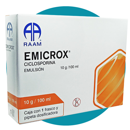 Ciclosporina 10 g / 100 ml - Emicrox emulsión