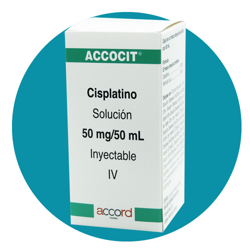 Cisplatino Solución 50 mg / 50 ml - Accocit 50 mg