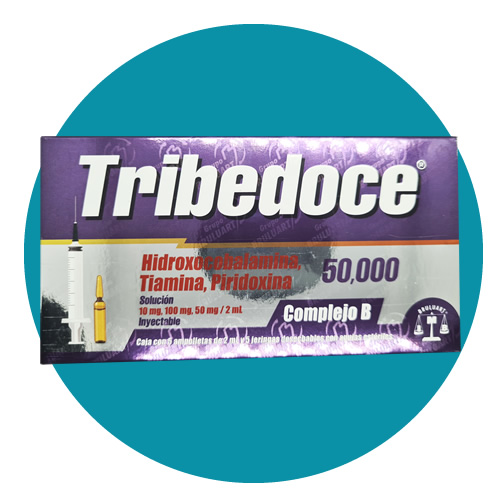 HIDROXOCOBALAMINA, TIAMINA, PIRIDOXINA - TRIBEDOCE AMPOLLETA