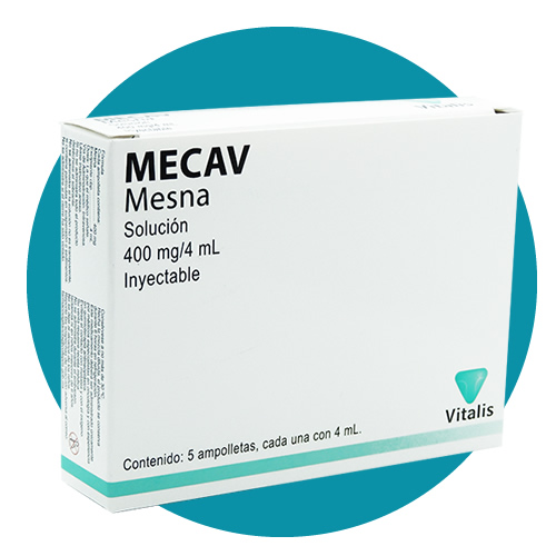 Mesna Solución 400 mg / 4 ml-Mecav