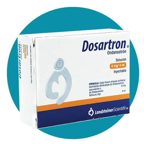 Ondansetrón solución 8 mg / 4ml - Dosartron