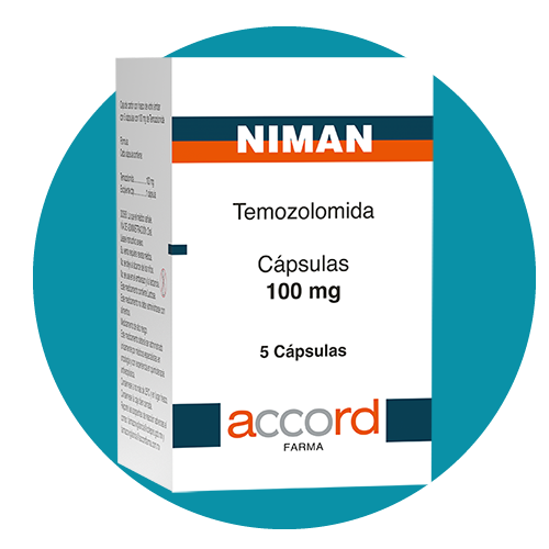TEMOZOLAMIDA 100 MG NIMAN 5 cápsulas