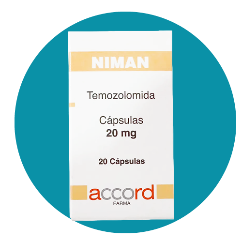 TEMOZOLAMIDA 20 MG NIMAN 20 cápsulas