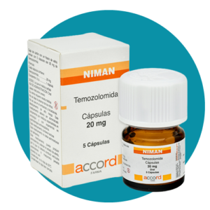 TEMOZOLAMIDA 20 MG NIMAN 5 cápsulas
