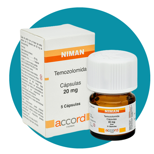 TEMOZOLAMIDA 20 MG NIMAN 5 cápsulas